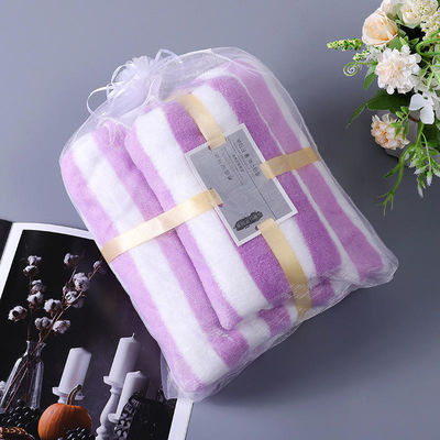 Soft and Absorbent Microfiber Coral Fleece Cation Bath Towel Set per tutti i gruppi di età