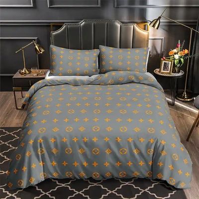 100% di fibra di poliestere regalo di Natale di lusso 4 pezzi copertura di copriletto letto set per adulti
