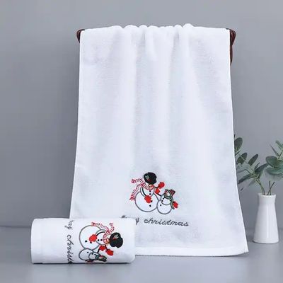 Scatola regalo di Natale 100% cotone Towel Set con disegno a maglia e ricami personalizzati