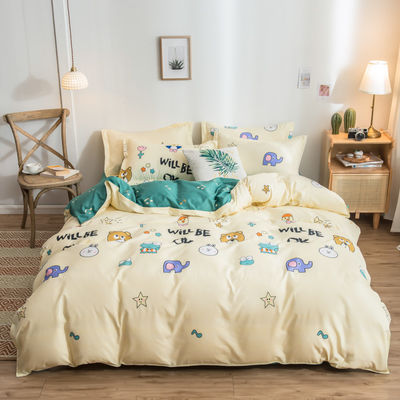 Stampa Reattiva Luxury 4pcs Set Lettiera per Personalizzazione Single Double Queen King Size