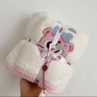 Assorbimento dell'acqua super forte Set di asciugamani per bambini Set di velluto di corallo Set con disegno animato