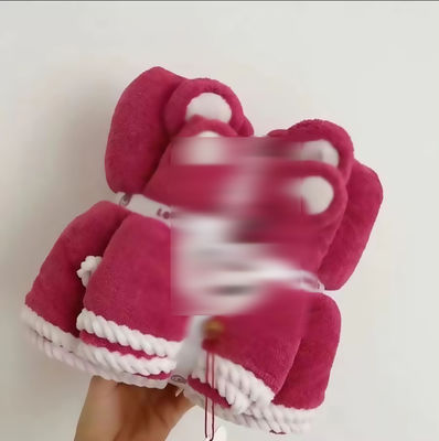 Assorbimento dell'acqua super forte Set di asciugamani per bambini Set di velluto di corallo Set con disegno animato