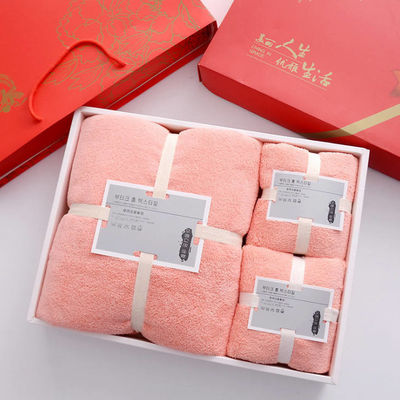 Set di lusso a prova di bambino 3 in 1 Hotel Designer Coral Fleece Bagno Bagno Set