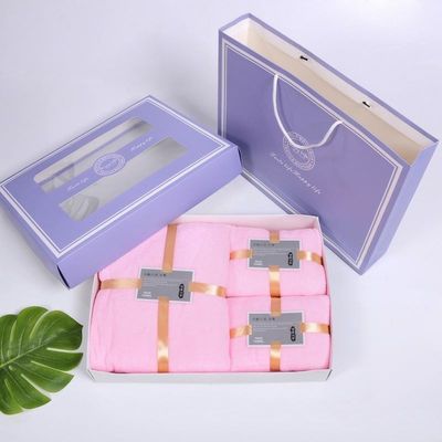 Set di lusso a prova di bambino 3 in 1 Hotel Designer Coral Fleece Bagno Bagno Set