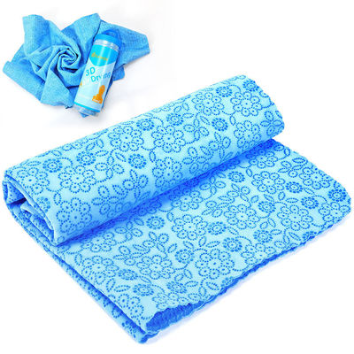 Asciuga veloce asciugato blu chiaro 3D PVA asciugamano per facile sbiadire rughe e multifunzionale bagno massaggio dei capelli