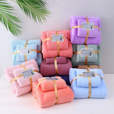 Set di asciugamani da bagno 3pcs Assorbimento di acqua super forte per la casa Hotel matrimoni souvenir