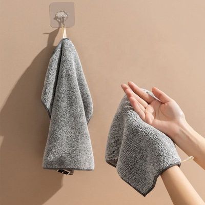 35g Di moda Pulizzante Pulizzante a mano Bambù Organico Carbone di legna Acciugamano Cucina Tappeto