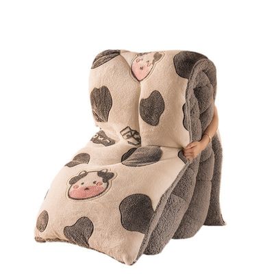 Logo personalizzato copriletto di velluto ricamo di velluto caldo copriletto spessa di inverno copriletto di peluche pronto