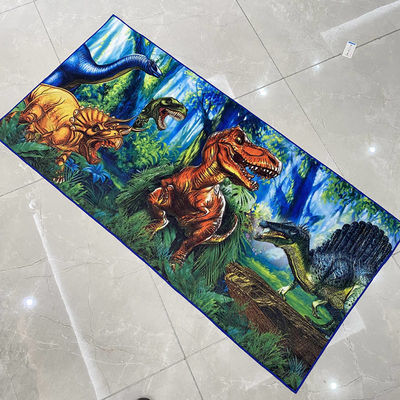 Disegni personalizzati Supportati Super Soft Microfiber Stampato 100% Polyester Beach Towel