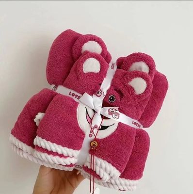 Assorbimento dell'acqua super forte Corallo velluto Bagno Towel Set 2PCS Set per i regali di nozze