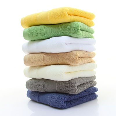 Home Hotel Spa Ect 35*35cm Embroidered LOGO Towel di cotone Bianco Assorbente completamente di cotone