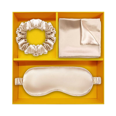 Custom Luxury Silk Hair Scrunchies and Pillowcase Set Perfetto per la tua routine di bellezza