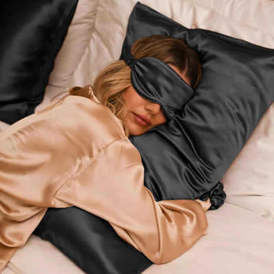 Custom Luxury Silk Hair Scrunchies and Pillowcase Set Perfetto per la tua routine di bellezza