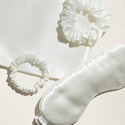 Custom Luxury Silk Hair Scrunchies and Pillowcase Set Perfetto per la tua routine di bellezza