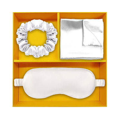 Custom Luxury Silk Hair Scrunchies and Pillowcase Set Perfetto per la tua routine di bellezza