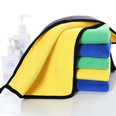Tappeto di pulizia auto spessore di peluche personalizzato 40x40 asciugamani colorati per auto con microfibra di bordo