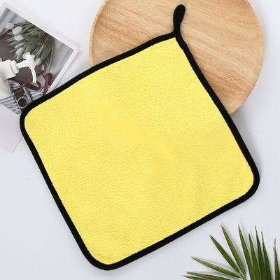 Tappeto di pulizia auto spessore di peluche personalizzato 40x40 asciugamani colorati per auto con microfibra di bordo
