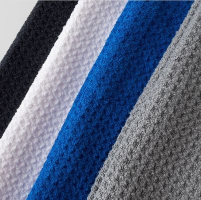 Asciugamani per golf con logo personalizzato Asciugamani per la pulizia dei waffle in microfibra per adulti che praticano sport sostenibili