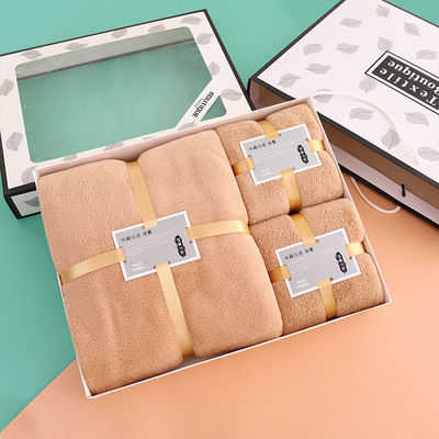 Home and Hotel Coral Fleece Bagnetto da bagno Set con materiale in microfibra altamente assorbente