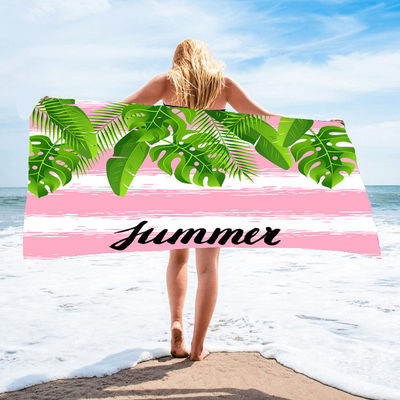 Disegno di animazione personalizzabile stampa asciugamano da spiaggia e design donna morbida Ideale per ogni giorno