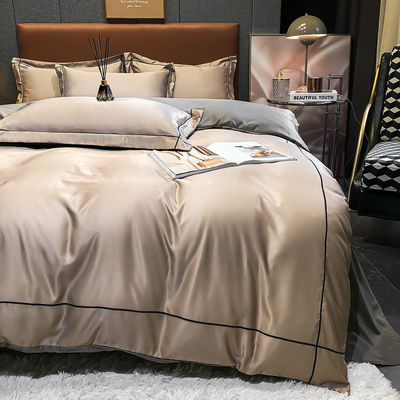 Custom Solid Color Washing Silk Quilt Cover Full Size Copertura di copriletto Letto Set con 1