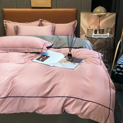 Custom Solid Color Washing Silk Quilt Cover Full Size Copertura di copriletto Letto Set con 1