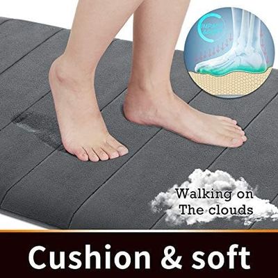 Confortevole e resistente tappeto da bagno a schiuma per la memoria 3pcs tappeti da bagno