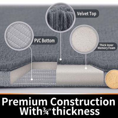 Confortevole e resistente tappeto da bagno a schiuma per la memoria 3pcs tappeti da bagno