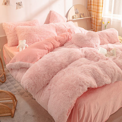 Stile principessa Natale personalizzato lussuoso biancheria calda da letto di flanello per l'autunno-inverno