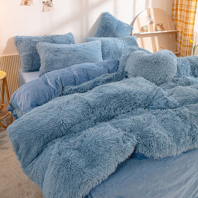 Stile principessa Natale personalizzato lussuoso biancheria calda da letto di flanello per l'autunno-inverno