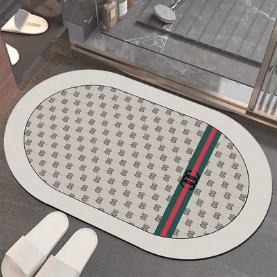 Tappeto da bagno a colori personalizzati non scivoloso Super assorbente resistente alle macchie Tappeto da bagno in PVC