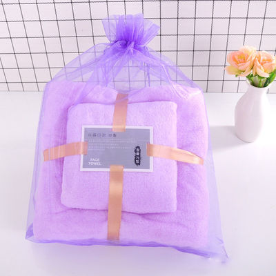 Rectangle Coral Fleece Bag Towel Set per SPA Home Gift Spessore Assorbente Polyester Towel