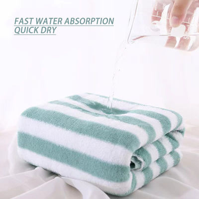 Asciugamano da bagno in pelo di corallo assorbente in due pezzi, per colore rosa blu verde viola o marrone
