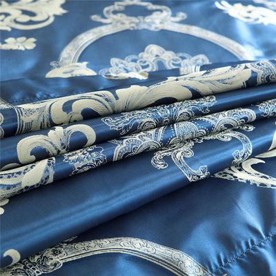 Set di biancheria da letto in satin ricamato in stile europeo da 3 pezzi