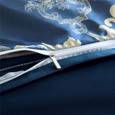 Set di biancheria da letto in satin ricamato in stile europeo da 3 pezzi
