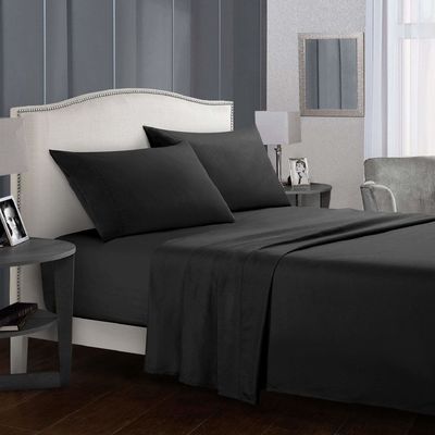 100% di poliestere spazzolato Pongee Microfibra Letto Set per hotel tutte le stagioni biancheria da letto