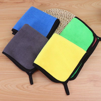 Asciugamano per auto Coral Velvet Cleaning Absorbent Rag Microfiber Asciugamano per auto Custom 30*30cm