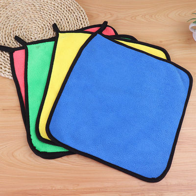 Asciugamano per auto Coral Velvet Cleaning Absorbent Rag Microfiber Asciugamano per auto Custom 30*30cm
