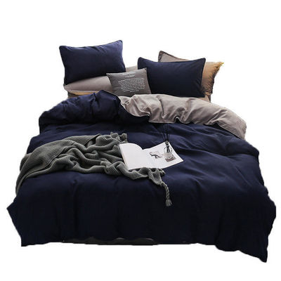 King Size Lettiera di lusso in colore massello Lenzuola e microfibra Comforter Stile europeo