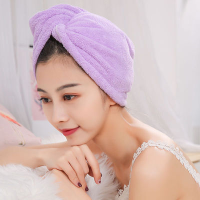 Cappello per capelli asciutti con asciugamano di fibre di poliestere