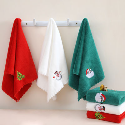 Accompagnato da regalo a mano asciugamano di Natale morbido e assorbente in velluto di corallo per l' anno