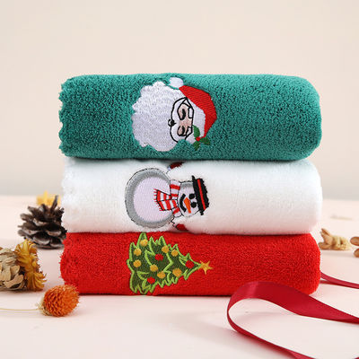 Accompagnato da regalo a mano asciugamano di Natale morbido e assorbente in velluto di corallo per l' anno