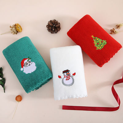 Accompagnato da regalo a mano asciugamano di Natale morbido e assorbente in velluto di corallo per l' anno
