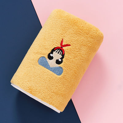 Opzione di materiale in microfibra di lusso personalizzare il logo ricamo Hotel Bagno Set regalo asciugamano