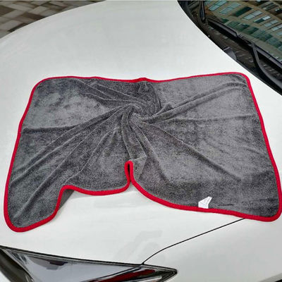 Logo personalizzato 700-1300gm asciugamano in microfibra a ciclo torto per la pulizia automobilistica