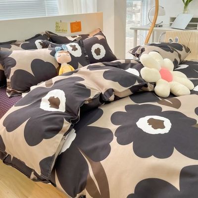 Set di biancheria da letto per coperte di stile attraente e alla moda con densità di tessuto anti-acari di polvere 173*118