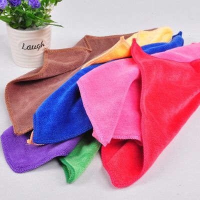 Logo accettato Coral Fleece Spessore asciuga veloce asciuga asciugamano per auto e bagno pulizia di tutte le età