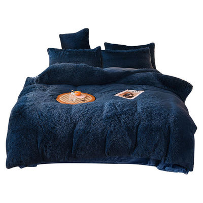 128x68 Densità di tessuto Vernice pelliccia velluto pelosa biancheria da letto di peluche set 4 pezzi colore arcobaleno