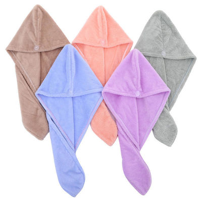 Disegni di stampa personalizzati Microfibra elastica Turban Towel Wrap per asciugare i capelli sotto la doccia
