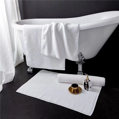 Matto antiscivolo per bagno in albergo, cotone puro per doccia, matto per piedi assorbente, lavabile a casa